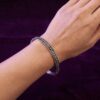 Midnight Floral Stone Bangle