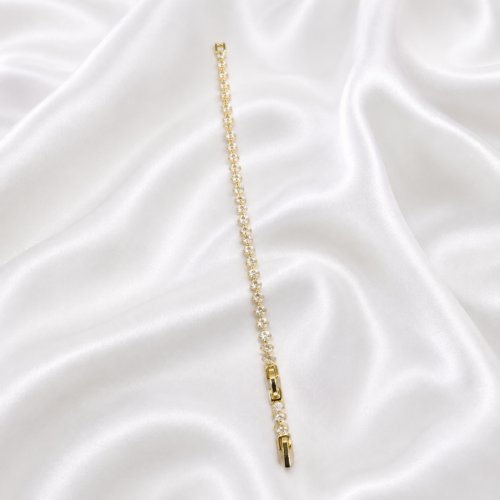 Round Crystal Link Bracelet