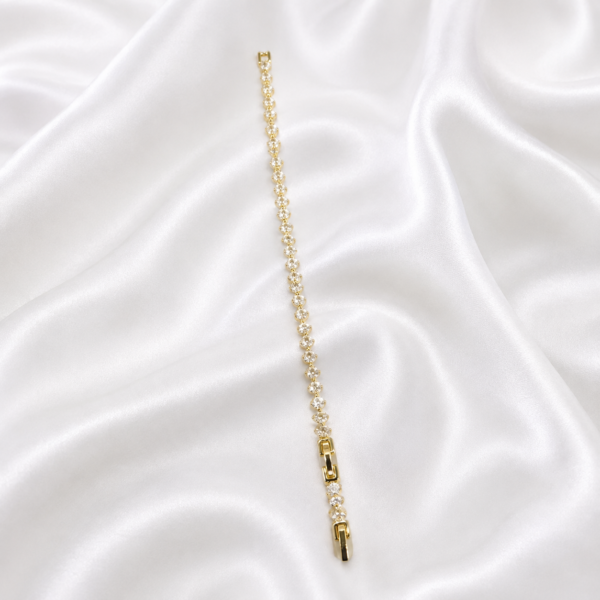 Round Crystal Link Bracelet