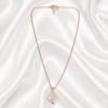 08CH0250 Geometric Diamond-Frame Crystal Necklace