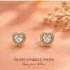 08ST0150 Crystal Heart Studs