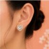 08ST0150(2) Crystal Heart Studs