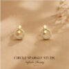 Halo Circle Studs