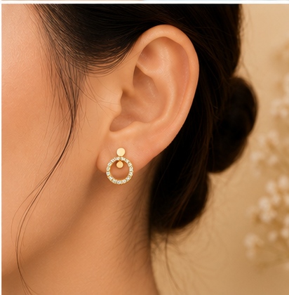 Halo Circle Studs