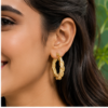 Textured Twist Hoops