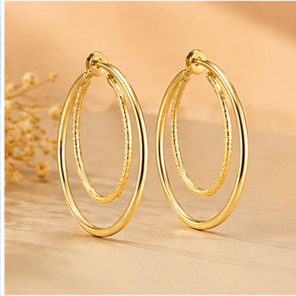 Double Oval Hoops