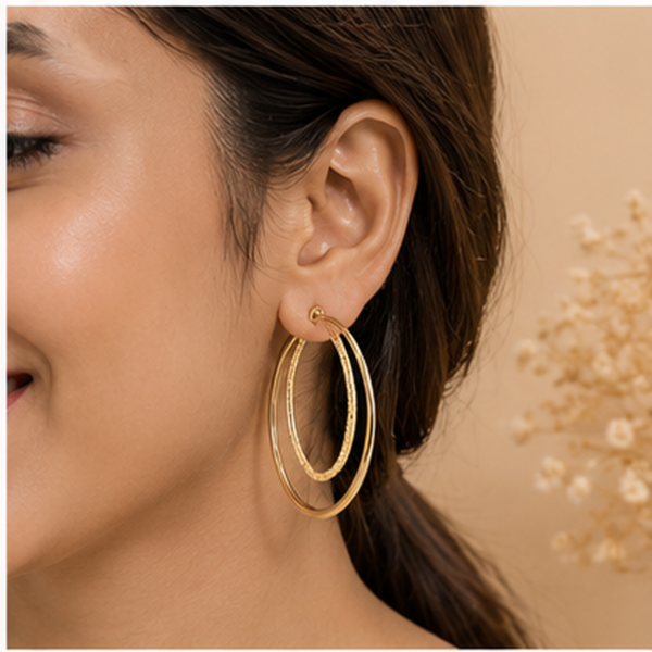 Double Oval Hoops