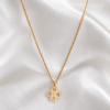 Clear Crystal Quatrefoil Pendant Necklace