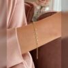 14BR0200(2) Crescent Moon Charm Bracelet