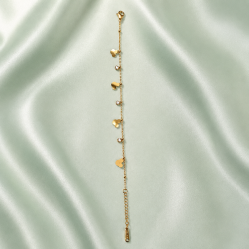 Clover & Crystal Station Bracelet