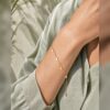 15BR0300(2) Clover & Crystal Station Bracelet