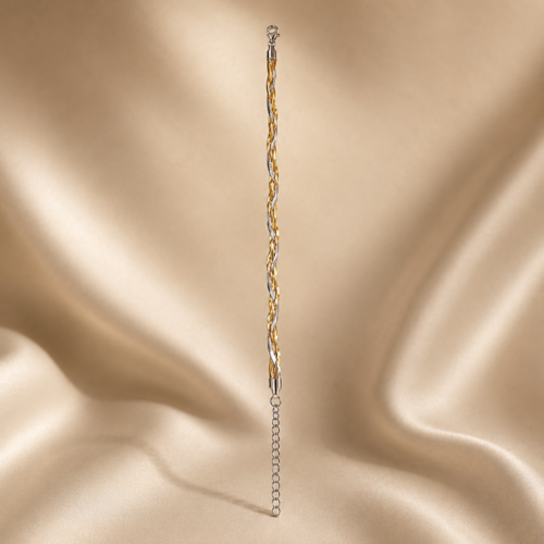 17BR0200 Twisted Two-Tone Bracelet