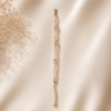 Textured Marquise Link Bracelet