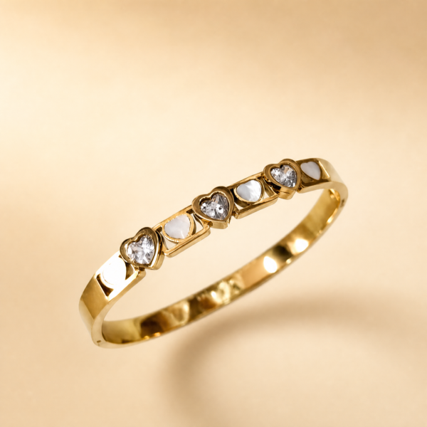 22KA0500 Smoky Crystal Row Bangle