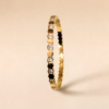 25KA0500 Multicolor Oval Stone Bangle