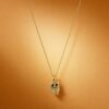 Textured Owl Pendant Necklace