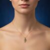 Textured Owl Pendant Necklace