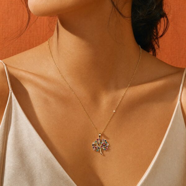 Vibrant Tree of Life Necklace