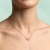 Delicate Bow Pendant Necklace