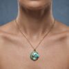 Botanical Enamel Pendant Necklace