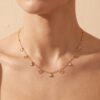 55CH0250(2) Polished Star Station Necklace