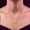 Simple Round Pendant Necklace