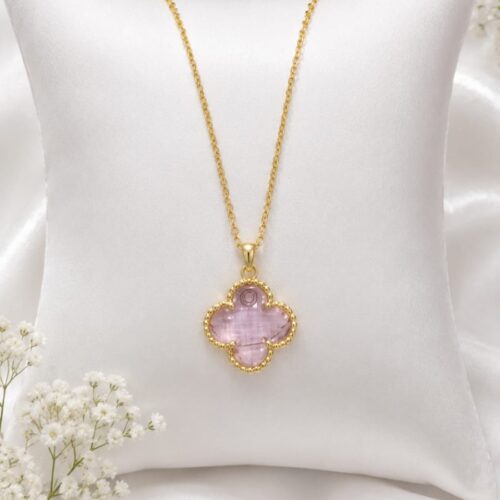 57CH0250 Iridescent Clover Pendant Necklace